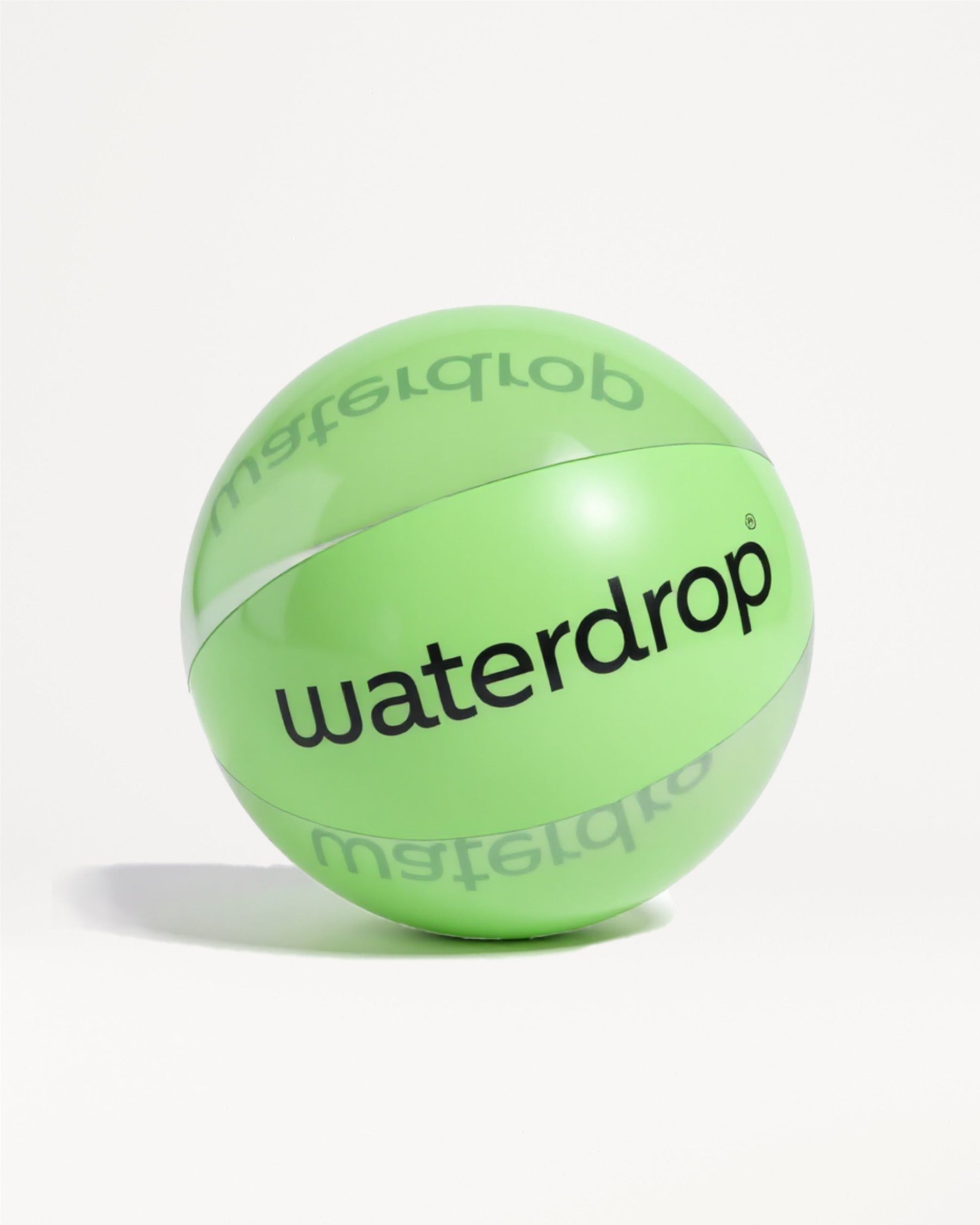Mojito Beach Ball with waterdrop logo.