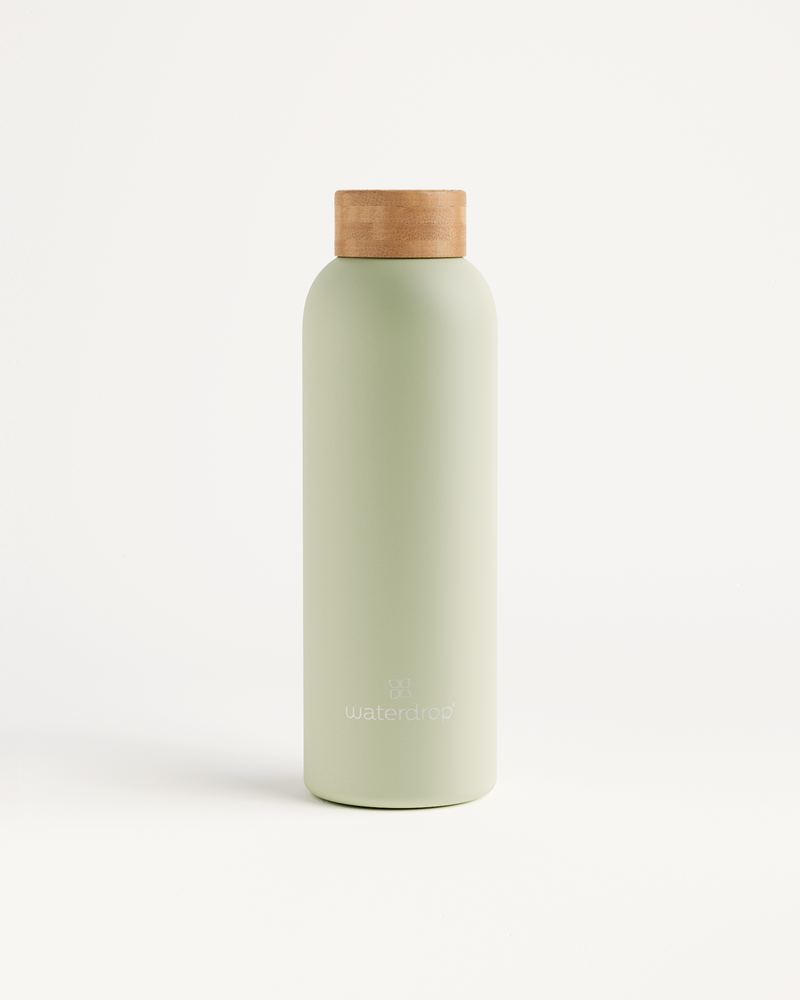 Geburtstags Bottle mit Korkverschluss, 600ml, Edelstahl oder Borosilikatglas.