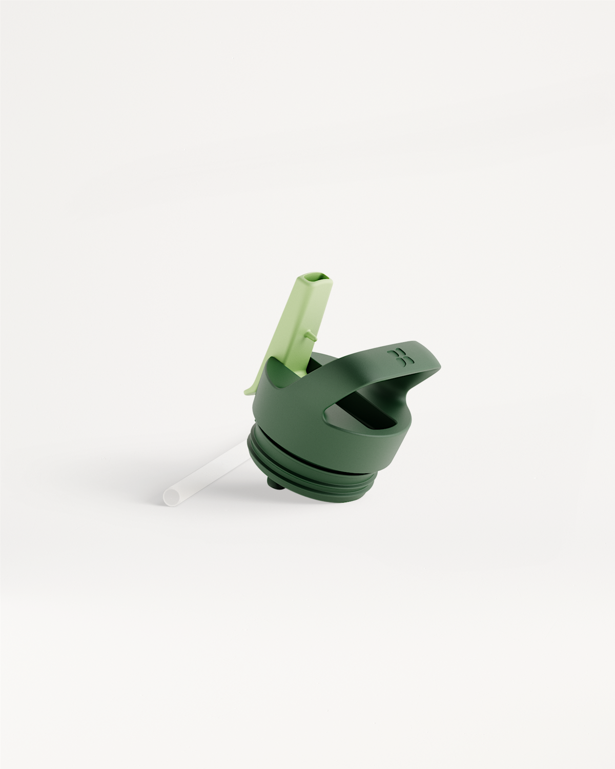 Straw Lid Trinkflasche mit abnehmbarem Trinkhalm für einfaches Reinigen.